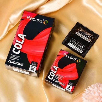 Презервативи Holographic Recare Cola Dotted&Ribbed Condoms 12шт, з пухирцями і ребрами, аромат: Кола SX3335 фото Купити Презервативи Holographic Recare Cola Dotted&Ribbed Condoms 12шт, з пухирцями і ребрами, аромат: Кола  Recare (Китай) 109 грн