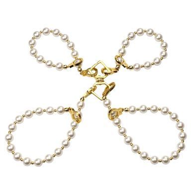 Жемчужный ошейник с поводком и наручниками LOCKINK Pearl Bondage & Restraint Set SX0908 фото Купить   LOCKINK (Китай) 3 418 грн