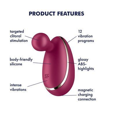 Вібратор для зовнішньої стимуляції Satisfyer Spot On 1 Berry, гнучкий відросток SO8413 фото Купити Вібратор для зовнішньої стимуляції Satisfyer Spot On 1 Berry, гнучкий відросток  Satisfyer (Німеччина) 1 265 грн