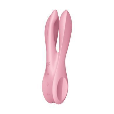 Клиторальный вибратор Satisfyer Threesome 1 Pink с тремя гибкими пальчиками SO6985 фото Купить   Satisfyer (Німеччина) 1 570 грн