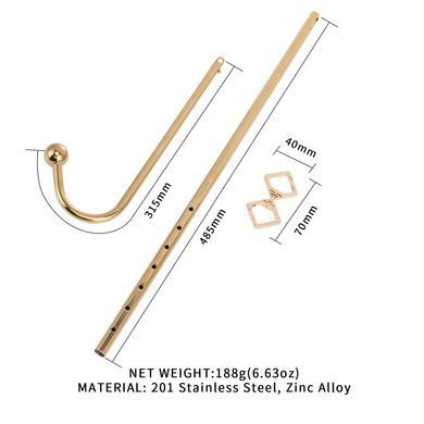 Анальний гак LOCKINK Golden Adjustable Anal Hook Set SX0858 фото Купити Анальний гак LOCKINK Golden Adjustable Anal Hook Set  LOCKINK (Китай) 1 635 грн