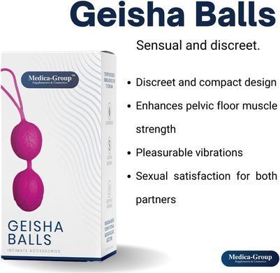 Вагинальные шарики гейши Medica Group Geisha Balls, фиолетовые, 3.6 см Medica Group &mdash; фото