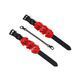Наручники Liebe Seele Flower Rhythm - Black and Red Leather Flowers Hand Cuffs &mdash; фото 2
