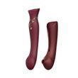 Смартвибратор 3в1 Zalo &mdash; Queen Set Wine Red, пульсирующая жемчужина и вакуум, кристалл Swarovski SO6662 фото Купить   Zalo (США) 4 619 грн