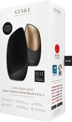 Електронна звукова термо щітка для обличчя GESKE Sonic Thermo Facial Brush 6в1 gray HB0075 фото Купити Електронна звукова термо щітка для обличчя GESKE Sonic Thermo Facial Brush 6в1 gray  GESKE 2 129 грн