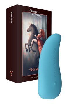 Вибратор-язычок FairyGasm ThrillLeaf blue SX0650 фото Купить   FairyGasm (Польща) 2 466 грн