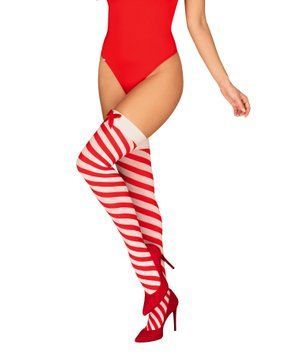 Панчохи Obsessive Kissmas stockings S/M SX3104 фото Купити Панчохи Obsessive Kissmas stockings S/M  Obsessive (Польща) 674 грн