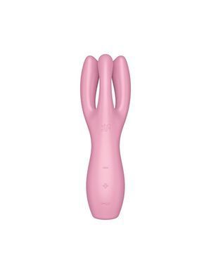 Кліторальний вібратор Satisfyer Threesome 3 Pink з трьома пальчиками SO6101 фото Купити Кліторальний вібратор Satisfyer Threesome 3 Pink з трьома пальчиками  Satisfyer (Німеччина) 1 903 грн