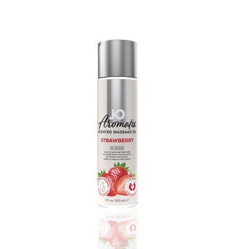 Натуральное массажное масло JO Aromatix Massage Oil Strawberry 120 мл SO6768 фото Купить   JO (США) 553 грн