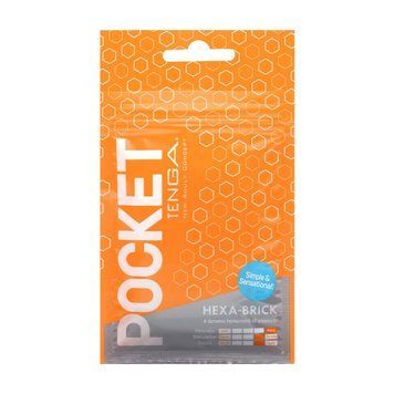 Мастурбатор TENGA Pocket Hexa-Brick SO5597 фото Купить   Tenga (Японія) 193 грн
