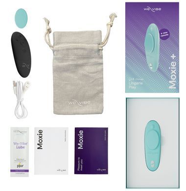 Смарт-вібратор у трусики We-Vibe Moxie+ Aqua, оновлений пульт ДК SO7145 фото Купити Смарт-вібратор у трусики We-Vibe Moxie+ Satin Black, оновлений пульт ДК  We-Vibe  4 190 грн