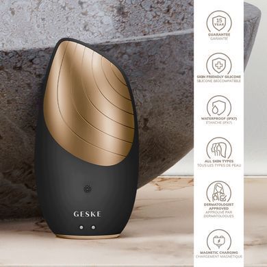 Електронна звукова термо щітка для обличчя GESKE Sonic Thermo Facial Brush 6в1 gray HB0075 фото Купити Електронна звукова термо щітка для обличчя GESKE Sonic Thermo Facial Brush 6в1 gray  GESKE 2 129 грн