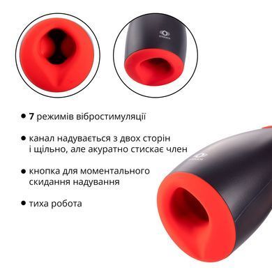 Мастурбатор Otouch NINJA 2, 7 режимів вібрації, ефект стискання SO9379 фото Купити Мастурбатор Otouch NINJA 2, 7 режимів вібрації, ефект стискання  Otouch (Китай) 1 782 грн