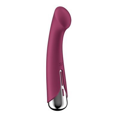 Вібратор з ротацією Satisfyer Spinning G-Spot 1 Red, плоский майданчик для стимуляції точки G SX0555 фото Купити Вібратор з ротацією Satisfyer Spinning G-Spot 1 Red, плоский майданчик для стимуляції точки G  Satisfyer (Німеччина) 2 217 грн