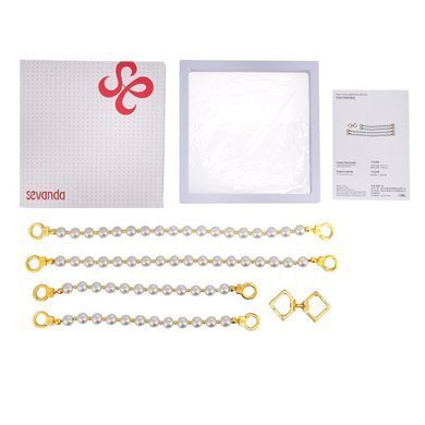 Перлинні наручники та поножі LOCKINK Pearl Handcuffs & Anklecuffs SX0909 фото Купити Перлинні наручники та поножі LOCKINK Pearl Handcuffs & Anklecuffs  LOCKINK (Китай) 2 032 грн