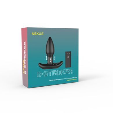 Анальная вибропробка Nexus B-stroker с массирующими бусинами на ножке с пультом Д/У SO3844 фото Купить   Nexus (Великобританія) 5 709 грн