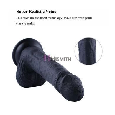 Фалоімітатор для секс-машин Hismith 8.3&Prime; Silicone Dildo Black, система KlicLok, гнучкий стрижень SO9971 фото Купити Фалоімітатор для секс-машин Hismith 8.3&Prime; Silicone Dildo Black, система KlicLok, гнучкий стрижень  Hismith (Китай) 2 799 грн