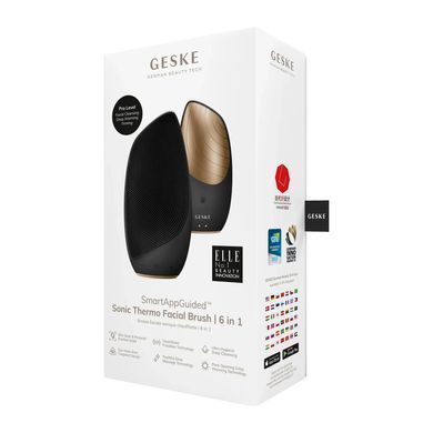 Электронная звуковая термо щетка для лица GESKE Sonic Thermo Facial Brush 6в1 HB0075 фото Купить Электронная звуковая термо щетка для лица GESKE Sonic Thermo Facial Brush 6в1  GESKE 2 250 грн