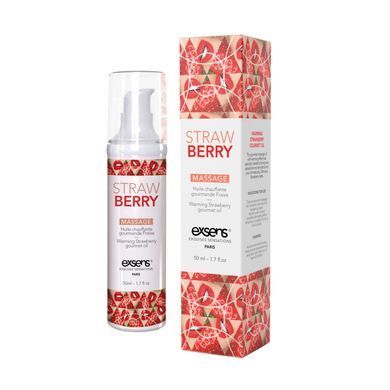 Масажна олія EXSENS Strawberry 50 мл розігрівальна, без цукру, без парабенів, їстівна SO2359 фото Купити Масажна олія EXSENS Strawberry 50 мл розігрівальна, без цукру, без парабенів, їстівна  Exsens (Франція) 618 грн