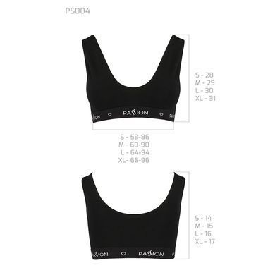 Спортивный топ с широкой резинкой Passion PS004 TOP M, black SO4220 фото Купить Спортивный топ с широкой резинкой Passion PS004 TOP L, black  Passion  859 грн
