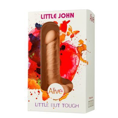 Фаллоимитатор с присоской Alive Little John, диаметр 3,5см, ПВХ, объемная головка AL21047 фото Купить   Alive  979 грн