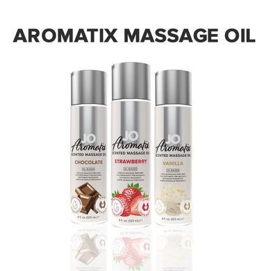 Натуральное массажное масло JO Aromatix Massage Oil Strawberry 120 мл SO6768 фото Купить   JO (США) 553 грн