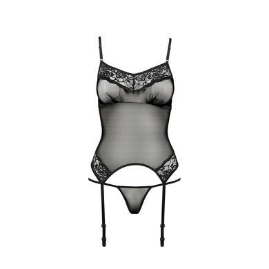 Корсет з пажами Passion MELANIA CORSET L/XL, black, трусики, напівпрозорий EL16307 фото Купити Корсет з пажами Passion MELANIA CORSET L/XL, black, трусики, напівпрозорий  Passion (Польща) 1 690 грн
