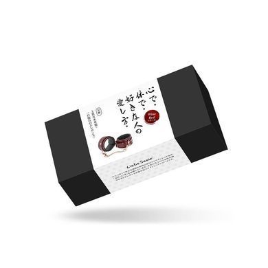 Кожаные поножи Liebe Seele Wine Red Ankle Cuffs, съемная цепочка-крепление SO9453 фото Купить   Liebe Seele (Японія) 3 446 грн