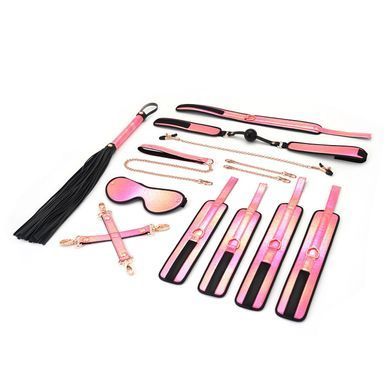 БДСМ-набор Liebe Seele Vivid Sakura 8 Pieces Set, 8 аксессуаров, экокожа на бархатной основе SO9502 фото Купить   Liebe Seele (Японія) 2 004 грн