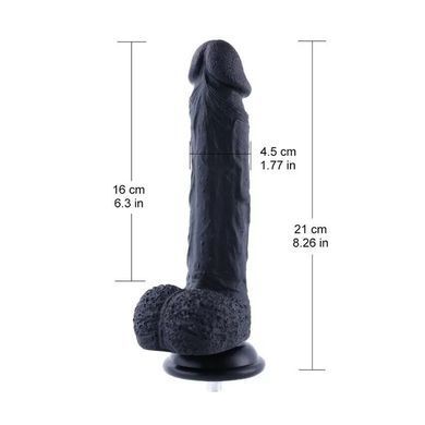 Фалоімітатор для секс-машин Hismith 8.3&Prime; Silicone Dildo Black, система KlicLok, гнучкий стрижень SO9971 фото Купити Фалоімітатор для секс-машин Hismith 8.3&Prime; Silicone Dildo Black, система KlicLok, гнучкий стрижень  Hismith (Китай) 2 799 грн