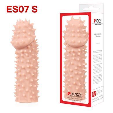 Насадка на член Kokos Extreme Sleeve ES.07 розмір S, потовщувальна, стимуляція точки G SX1445 фото Купити Насадка на член Kokos Extreme Sleeve ES.07 розмір S, потовщувальна, стимуляція точки G  Kokos  343 грн