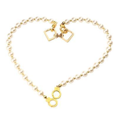 Перлинні наручники та поножі LOCKINK Pearl Handcuffs & Anklecuffs SX0909 фото Купити Перлинні наручники та поножі LOCKINK Pearl Handcuffs & Anklecuffs  LOCKINK (Китай) 2 032 грн
