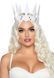 Корона злої королеви Leg Avenue Faux leather spiked crown White, штучна шкіра, заклепки SO8014 фото Купити Корона злої королеви Leg Avenue Faux leather spiked crown White, штучна шкіра, заклепки  Leg Avenue  519 грн