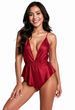 Боді Passion SENSIE BODY burgundy L SX2942 фото Купити Боді Passion SENSIE BODY black L  Passion (Польща) 2 060 грн
