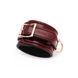 Кожаные поножи Liebe Seele Wine Red Ankle Cuffs, съемная цепочка-крепление SO9453 фото 3
