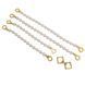 Перлинні наручники та поножі LOCKINK Pearl Handcuffs & Anklecuffs SX0909 фото 6