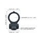 Ерекційне кільце Dorcel Power Clit Black V2 з вібрацією та язичком з щіточкою MD1410 фото 1