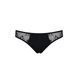 Трусики-слипы с кружевной сеточкой Passion DINA THONG L/XL, black SO5340 фото 5