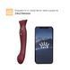 Смартвибратор 3в1 Zalo &mdash; Queen Set Wine Red, пульсирующая жемчужина и вакуум, кристалл Swarovski SO6662 фото 2