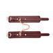Кожаные поножи Liebe Seele Wine Red Ankle Cuffs, съемная цепочка-крепление SO9453 фото 4