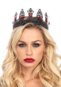 Филигранная корона с камнями Leg Avenue Filigree royal crown, металл SO7955 фото Купить   Leg Avenue (США) 895 грн