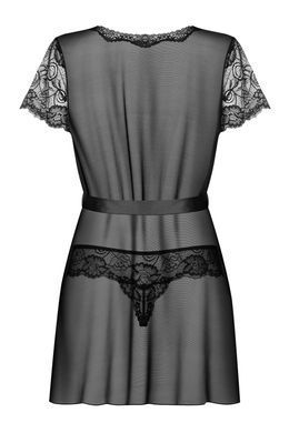Пеньюар Obsessive Alluria peignoir & thong S/M SX1124 фото Купити Пеньюар Obsessive Alluria peignoir & thong S/M  Obsessive (Польща) 1 727 грн