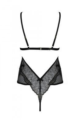 Боді Passion AMBERLY BODY black, L/XL, відкрита спина, низ стрінги SX0455 фото Купити Боді Passion AMBERLY BODY black, L/XL, відкрита спина, низ стрінги  Passion (Польща) 2 087 грн