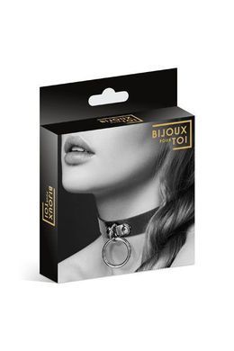 Чокер с кольцом для поводка Bijoux Pour Toi - FETISH Black, экокожа SO1879 фото Купить   Bijoux Pour Toi  461 грн
