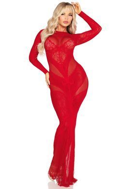 Сукня Leg Avenue Lace and Net Bodycon Gown One Size, Red SX1738 фото Купити Сукня Leg Avenue Lace and Net Bodycon Gown One Size, Black  Leg Avenue (США) 2 401 грн