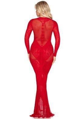 Сукня Leg Avenue Lace and Net Bodycon Gown One Size, Red SX1738 фото Купити Сукня Leg Avenue Lace and Net Bodycon Gown One Size, Black  Leg Avenue (США) 2 401 грн