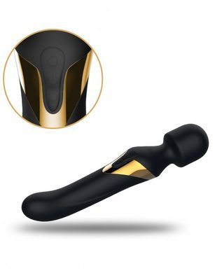 Вібромасажер 2в1 Dorcel Dual Orgasms Gold класичний масажер і вібратор з перлинним масажем SO2347 фото Купити Вібромасажер 2в1 Dorcel Dual Orgasms Gold класичний масажер і вібратор з перлинним масажем  Dorcel  4 215 грн