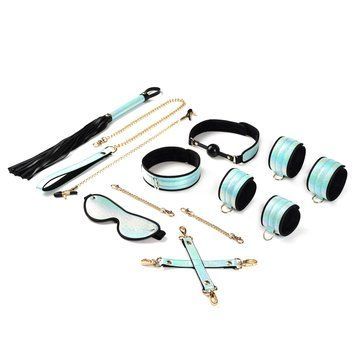 БДСМ-набір Liebe Seele Vivid Sky 8 Pieces Set, 8 аксесуарів, екошкіра на оксамитовій основі SO9503 фото Купити БДСМ-набір Liebe Seele Vivid Sakura 8 Pieces Set, 8 аксесуарів, екошкіра на оксамитовій основі  Liebe Seele (Японія) 2 004 грн