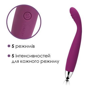 Тонкий вибратор точки G Svakom Cici Violet SO4843 фото Купить   Svakom  2 694 грн