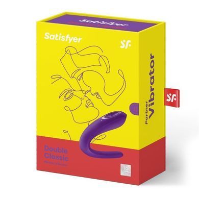 Вібратор для пар Satisfyer Double Classic з одним моторчиком SO1235 фото Купити Вібратор для пар Satisfyer Double Classic з одним моторчиком  Satisfyer (Німеччина) 1 265 грн